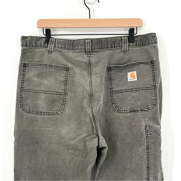 Carhartt Lived In Relaxed Fit Peat Canvas Work Pant 40 x 34 - Picture 4 of 6